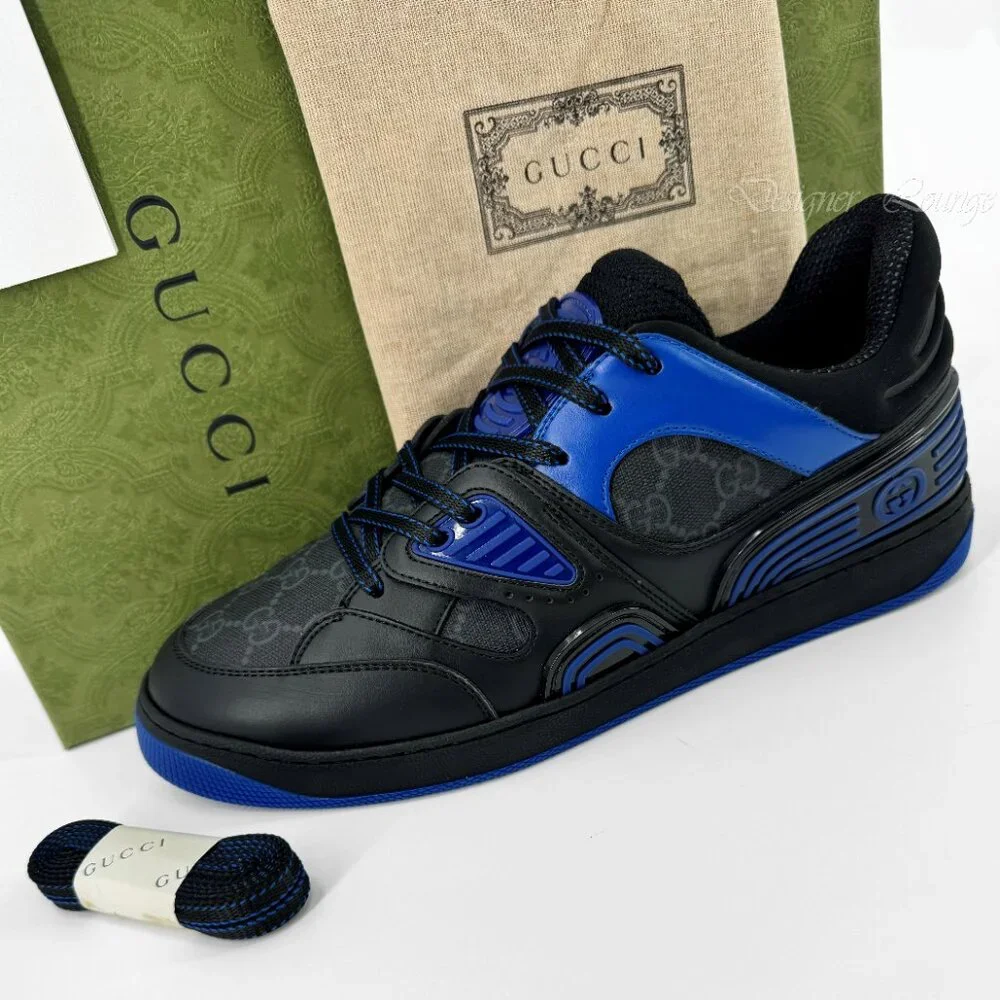 NEW GUCCI Demetra GG Supreme Canvas Basket Low Top Sneakers G 9 / US 9.5 Men's
